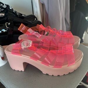 Koi Footwear Pink Jelly Sandals NEW